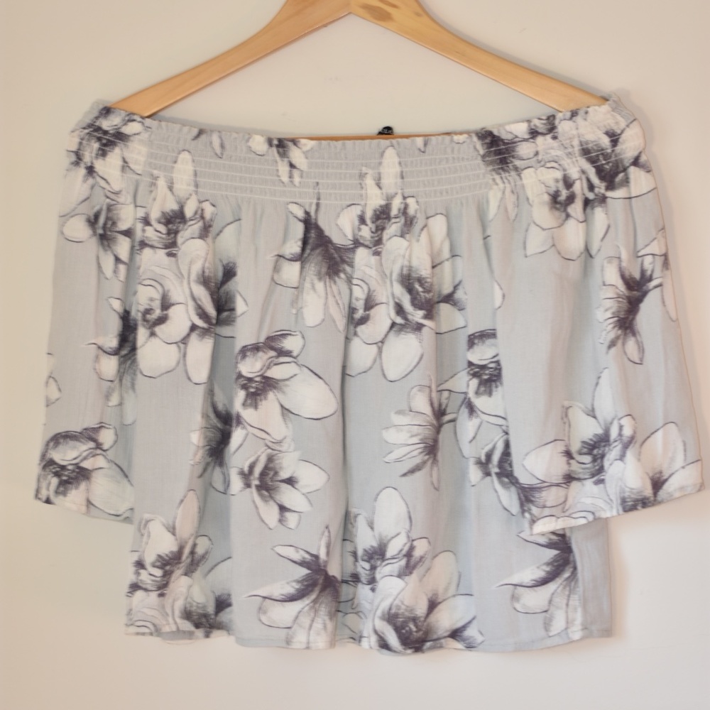 One Clothing Floral Off The Shoulder Top